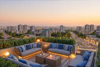 Seating Area at Vishesh Millennium155 Mahape